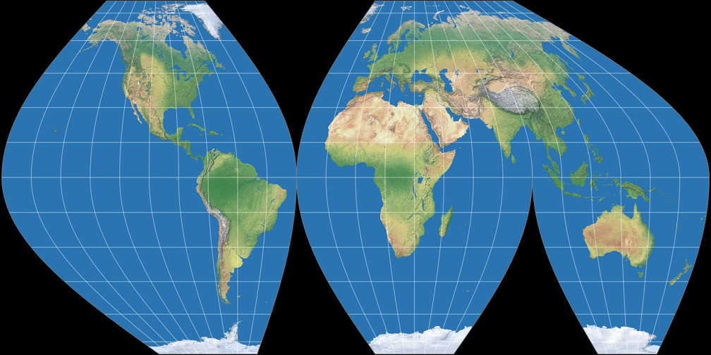 McBryde-Thomas Flat-Polar Sinusoidal (unterbrochen)