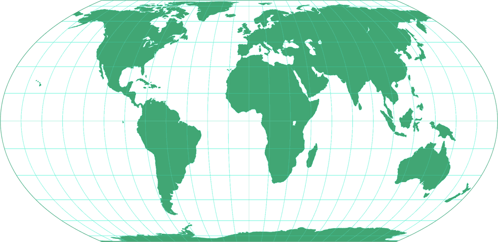 Equal Earth Umrisskarte