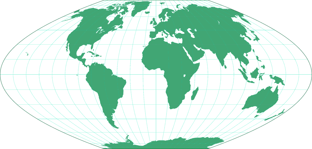 McBryde-Thomas Flat-Polar Parabolic Umrisskarte