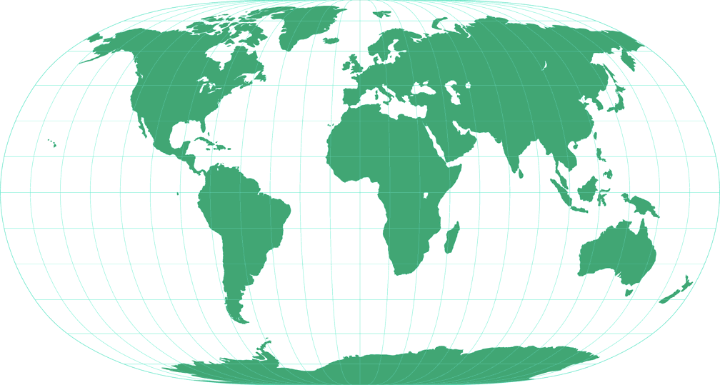 Natural Earth II Umrisskarte