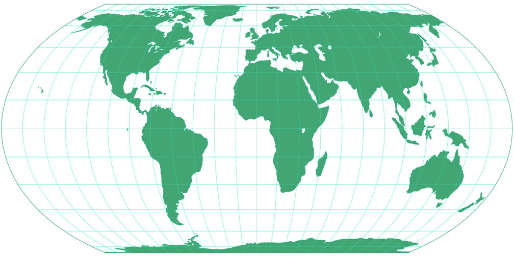 Equal Earth Umrisskarte
