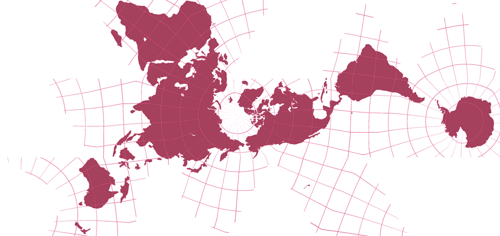 Dymaxion-Karte Umrisskarte