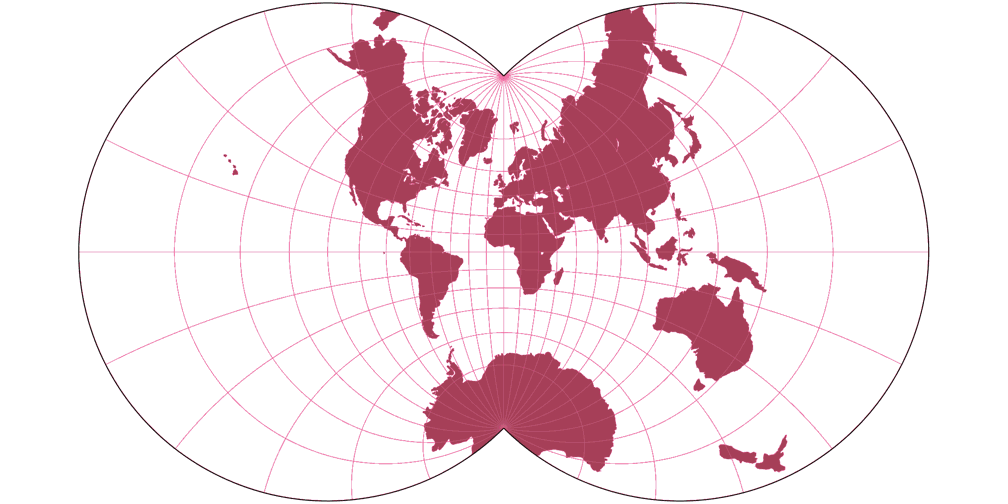 Lagrange (120°) Umrisskarte