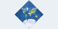 Adams konforme Erde in einem Quadrat II Vorschaubild