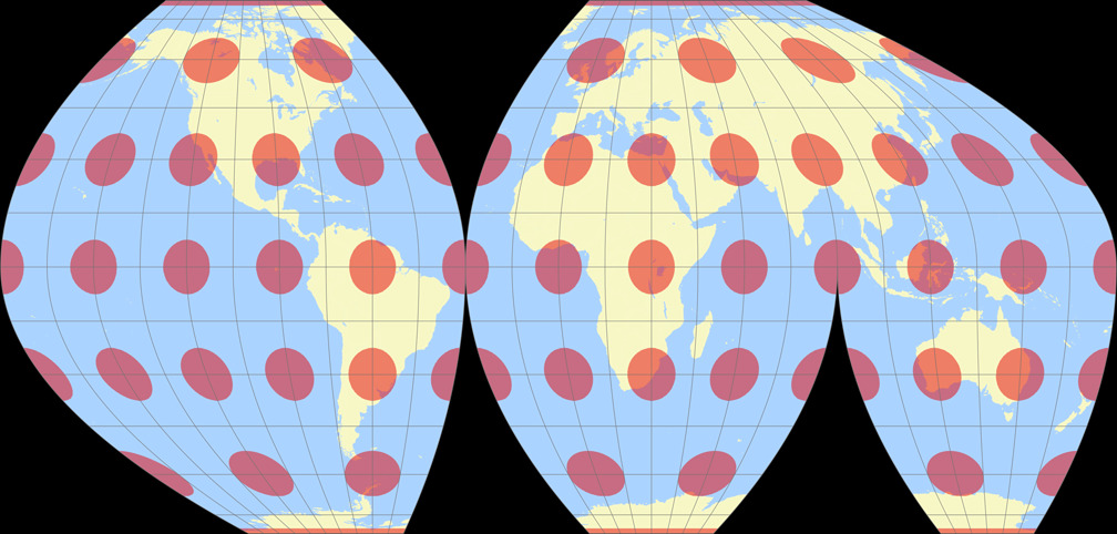 McBryde-Thomas Flat-Polar Parabolic (unterbrochen) Tissotsche Indikatrix