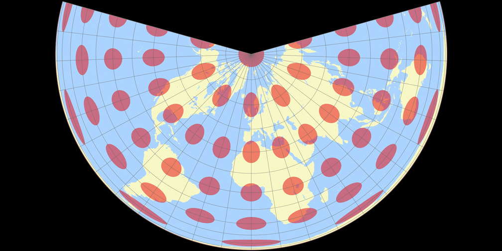 CM Längentreue Kegelprojektion vs. Lamberts flächentreue